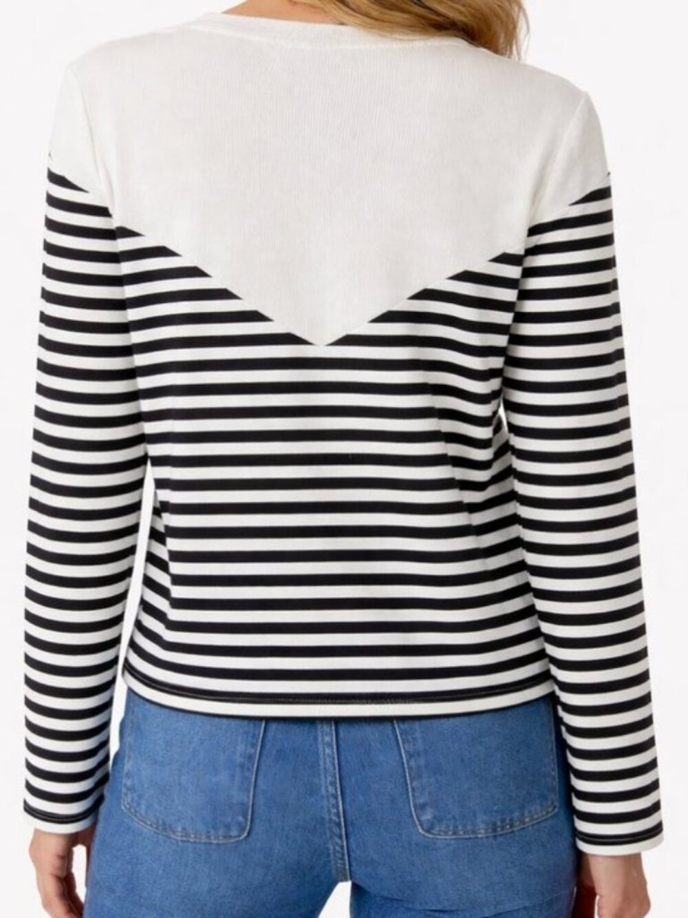 'Amour' Striped Longsleeve Tee - Picture 2 of 2